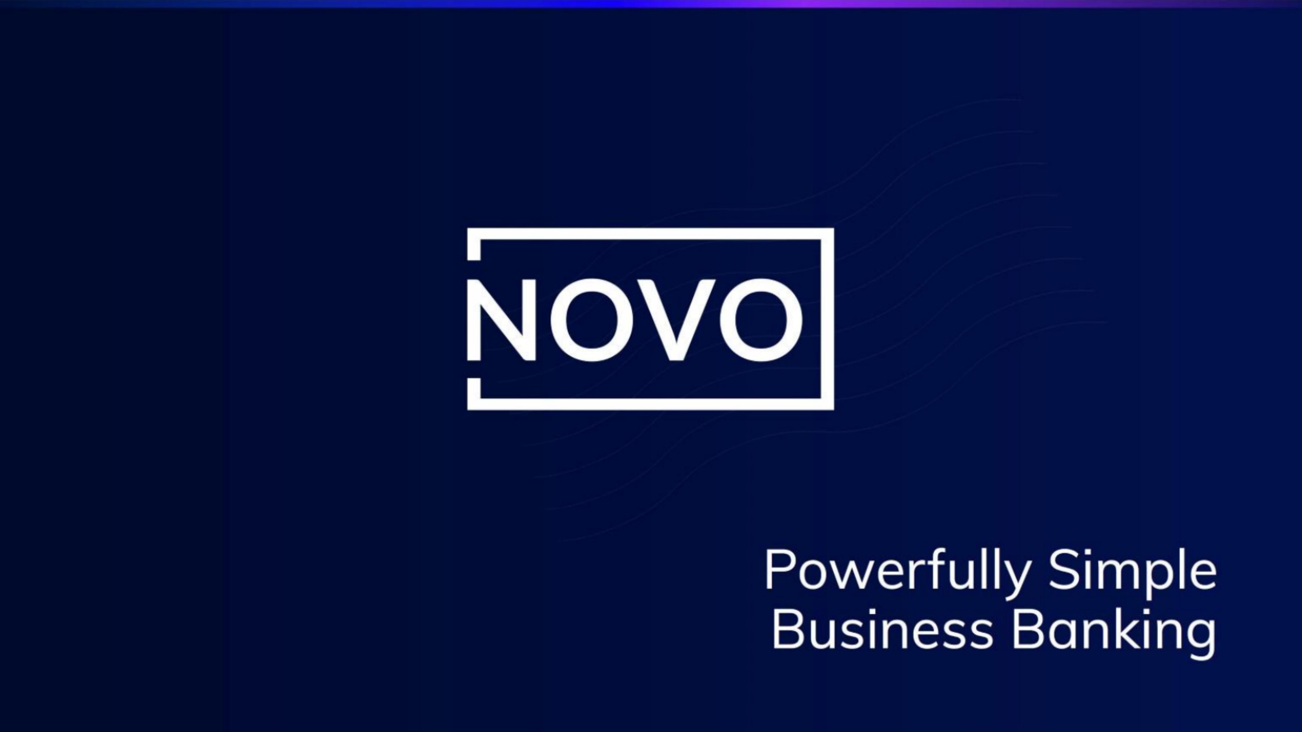 Novo pitch deck cover