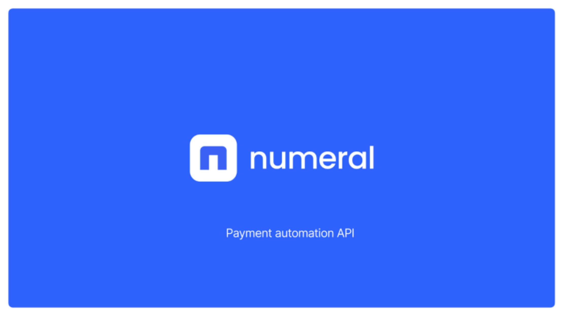 Numeral pitch deck cover