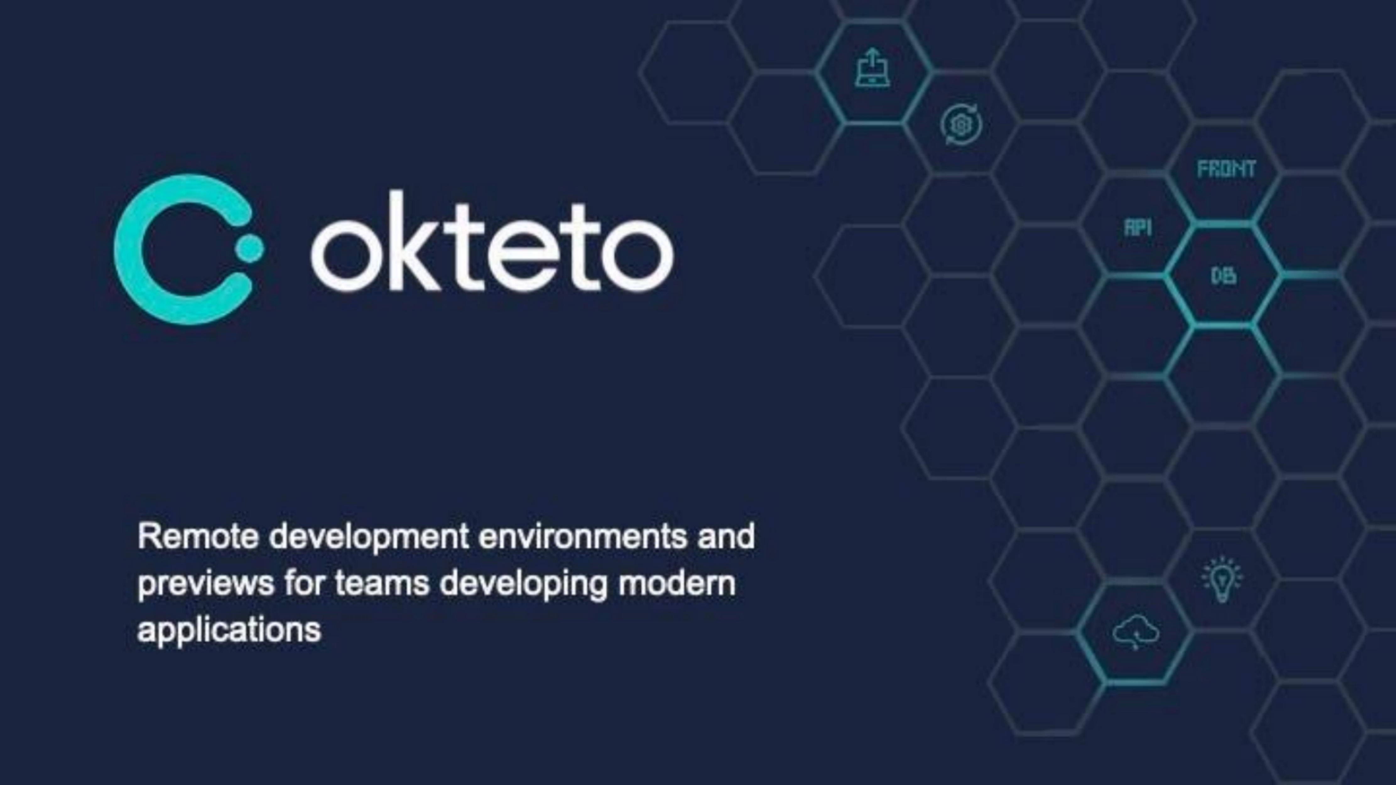 Okteto pitch deck cover