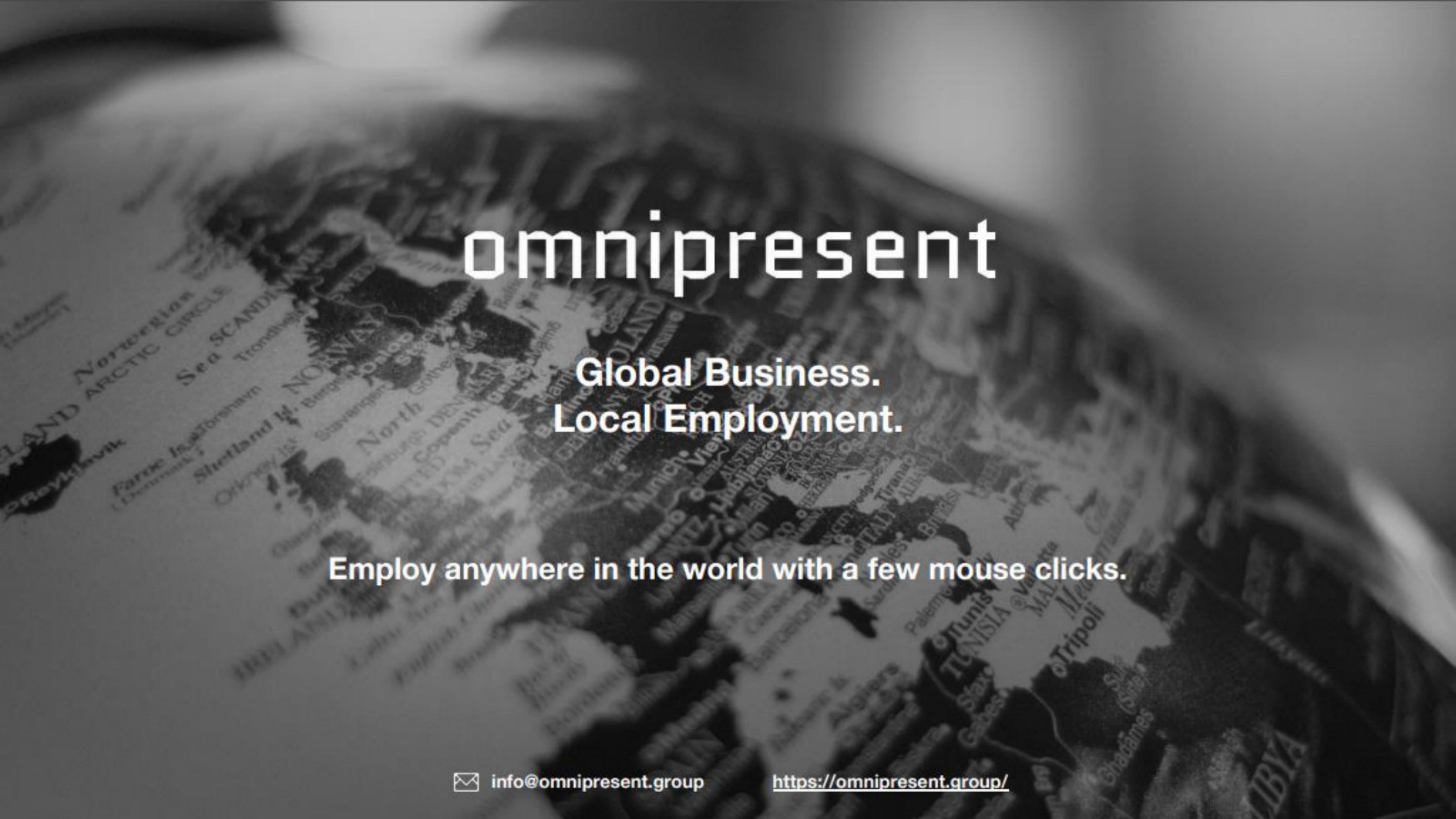 Omnipresent pitch deck cover