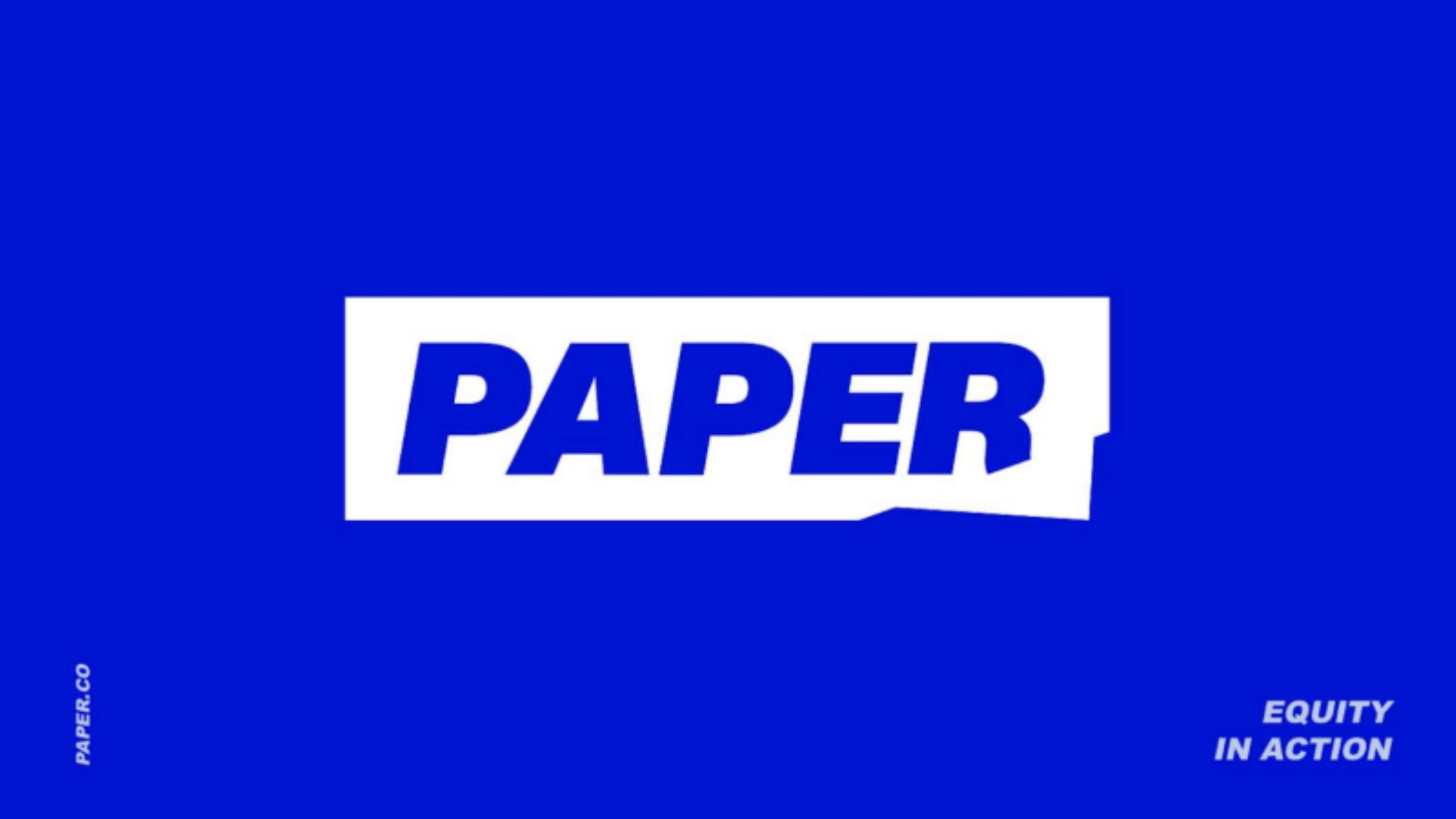 Paper pitch deck cover