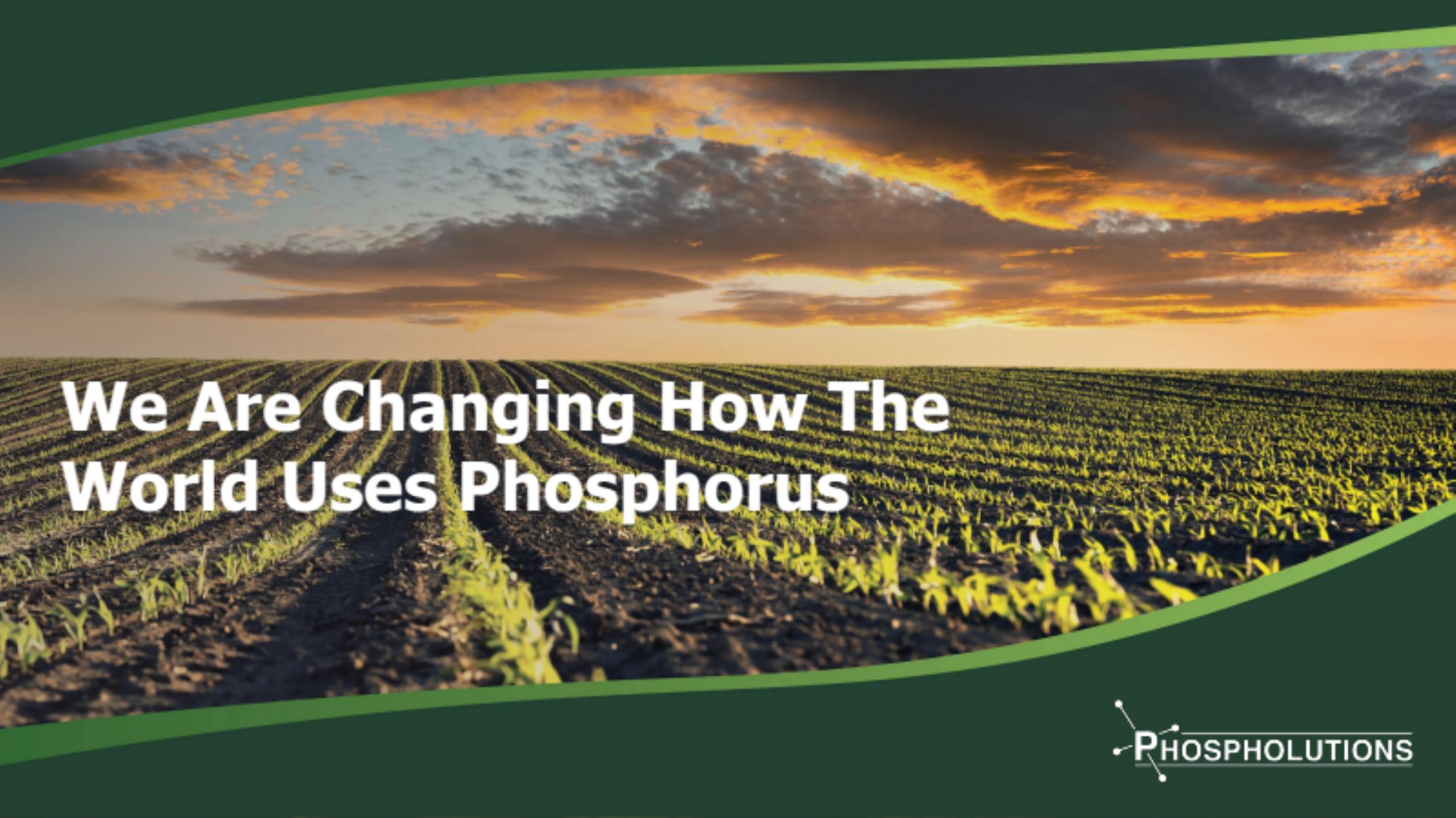Phospholutions pitch deck cover