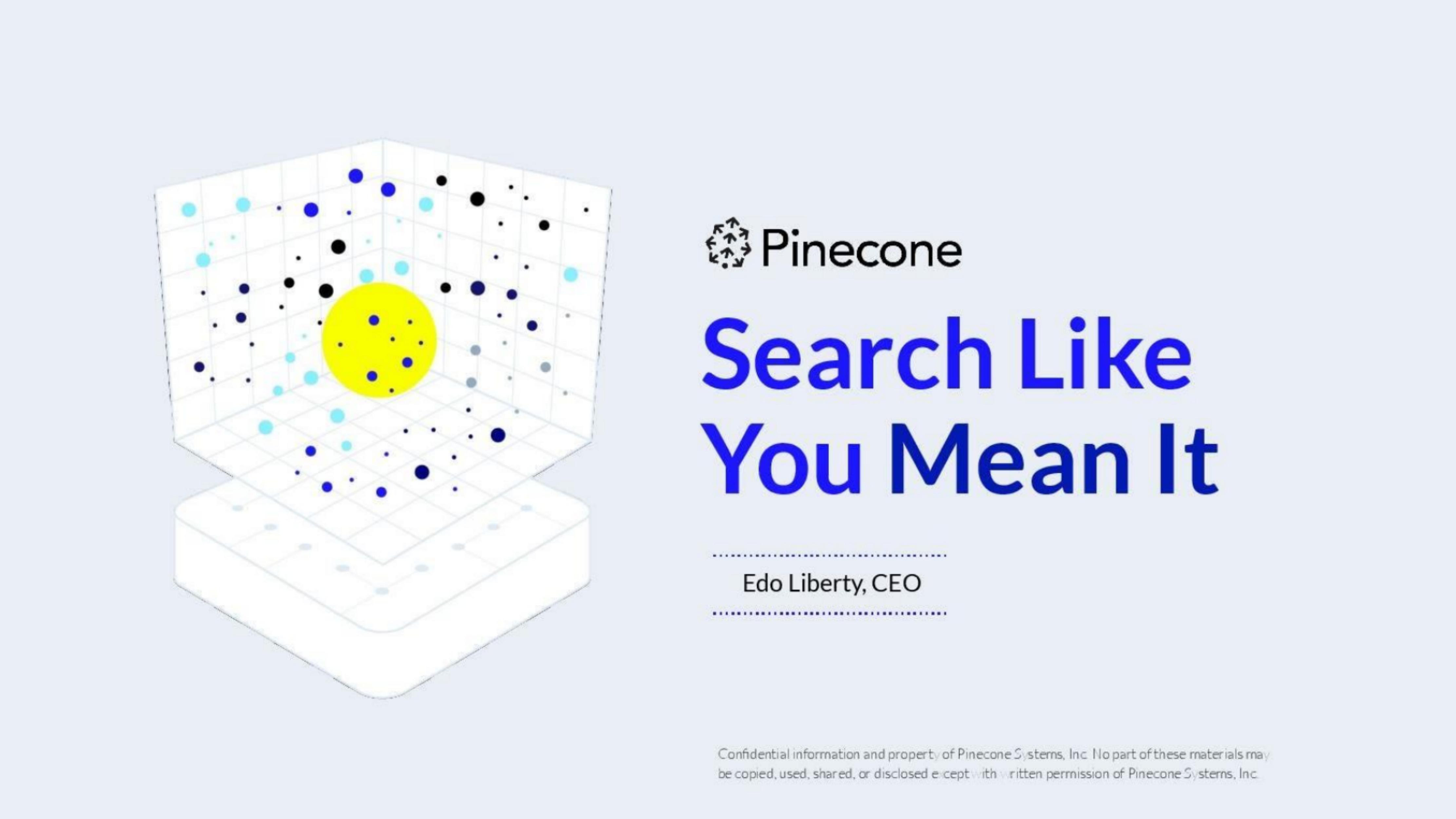Pinecone pitch deck cover