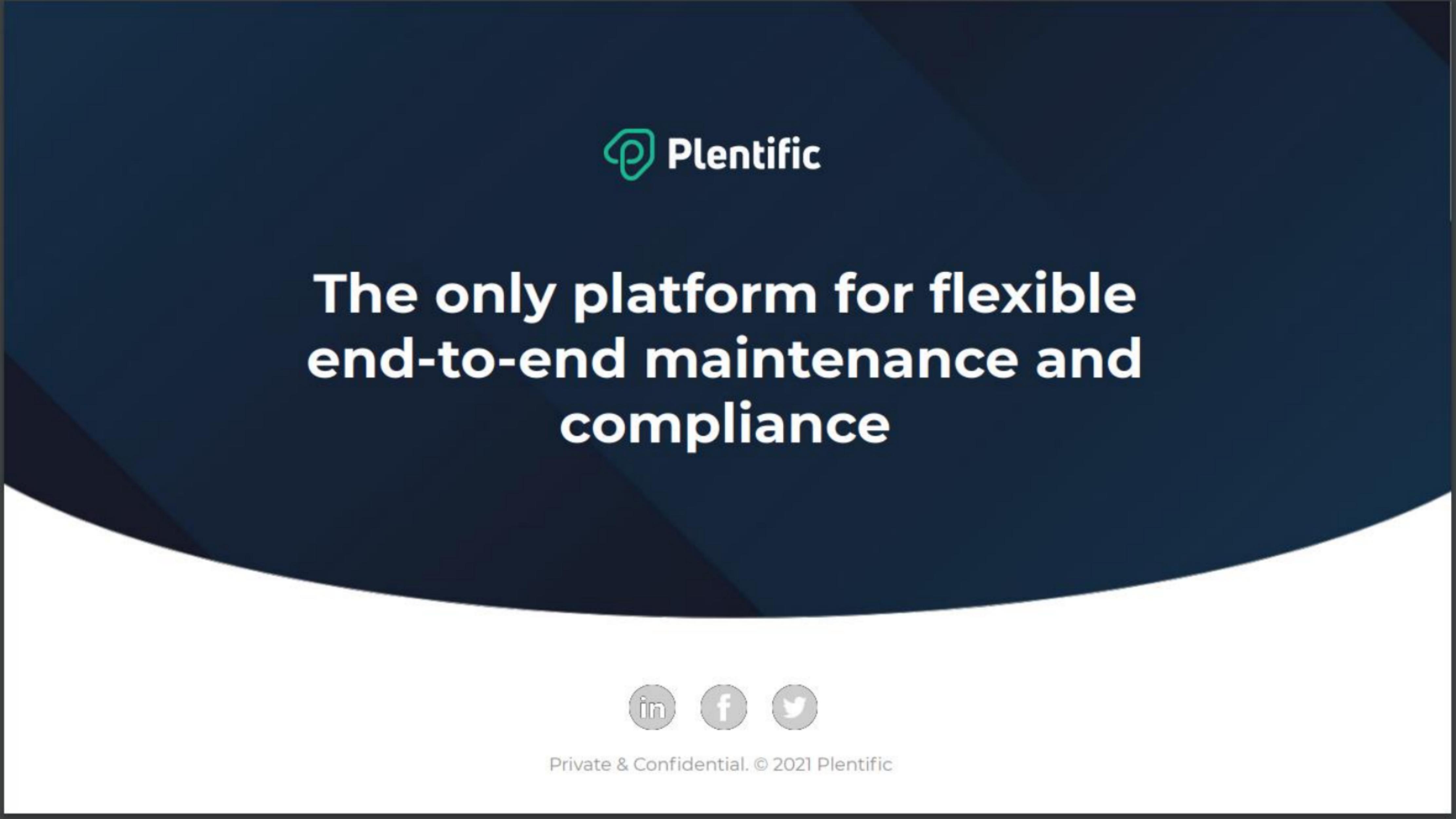 Plentific pitch deck cover