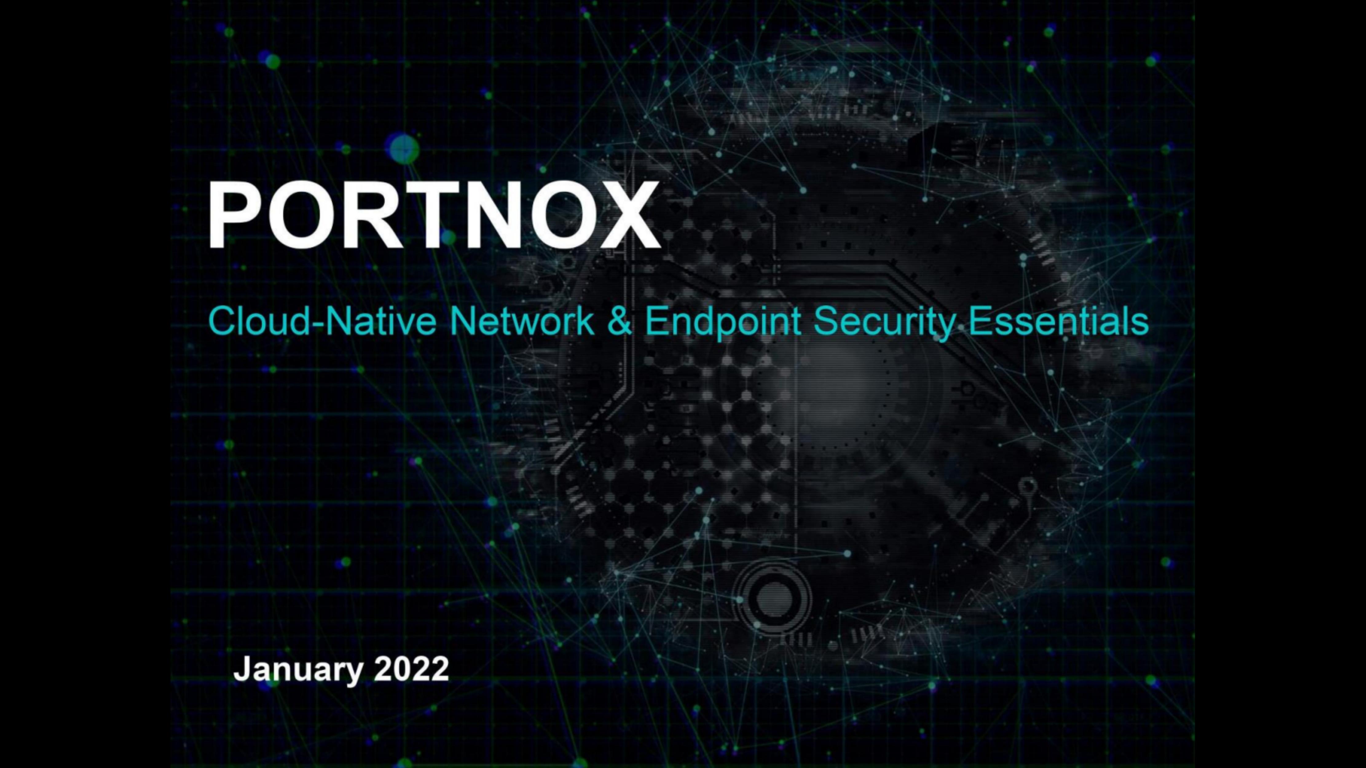 Portnox pitch deck cover