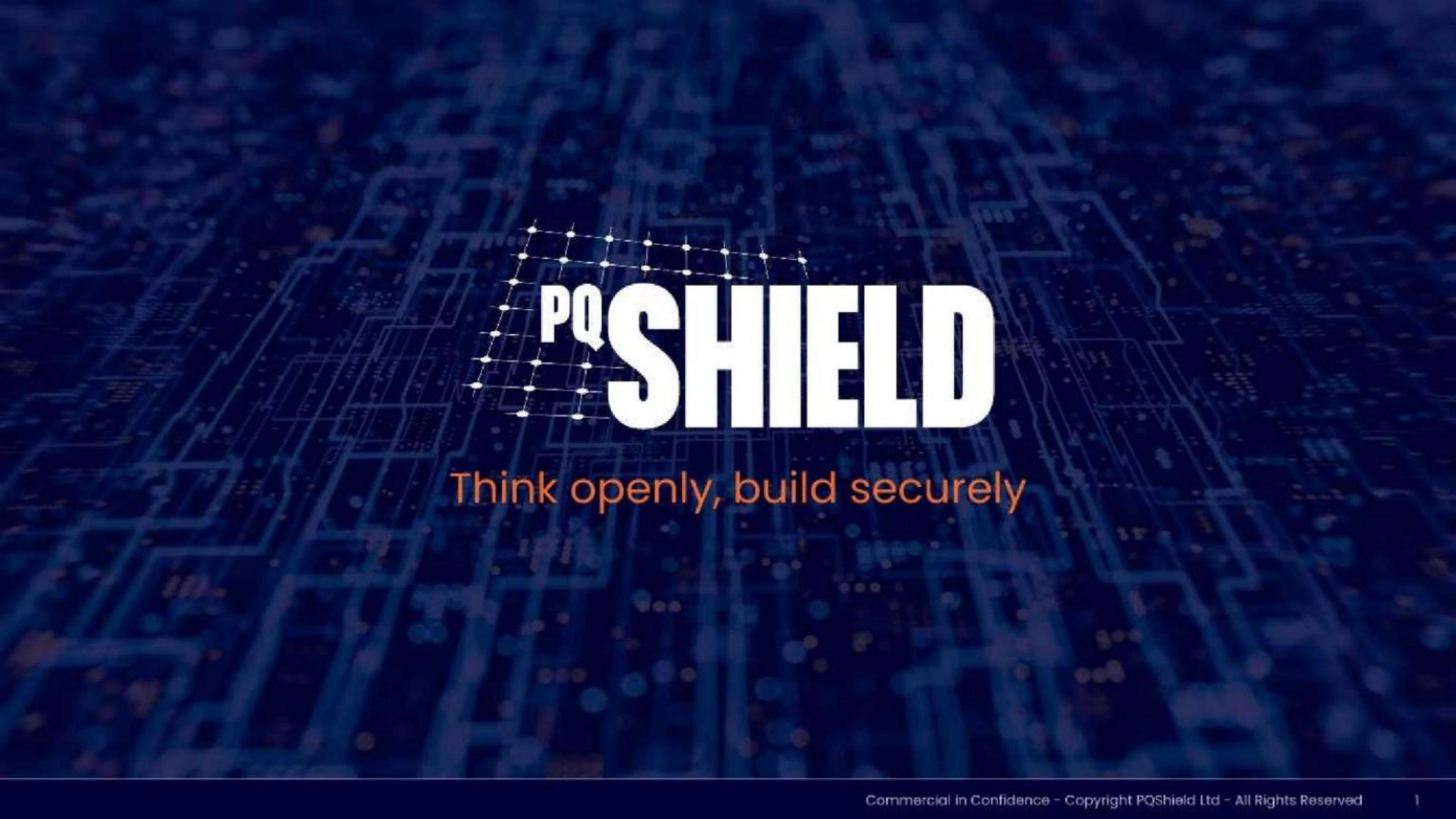 PQShield pitch deck cover