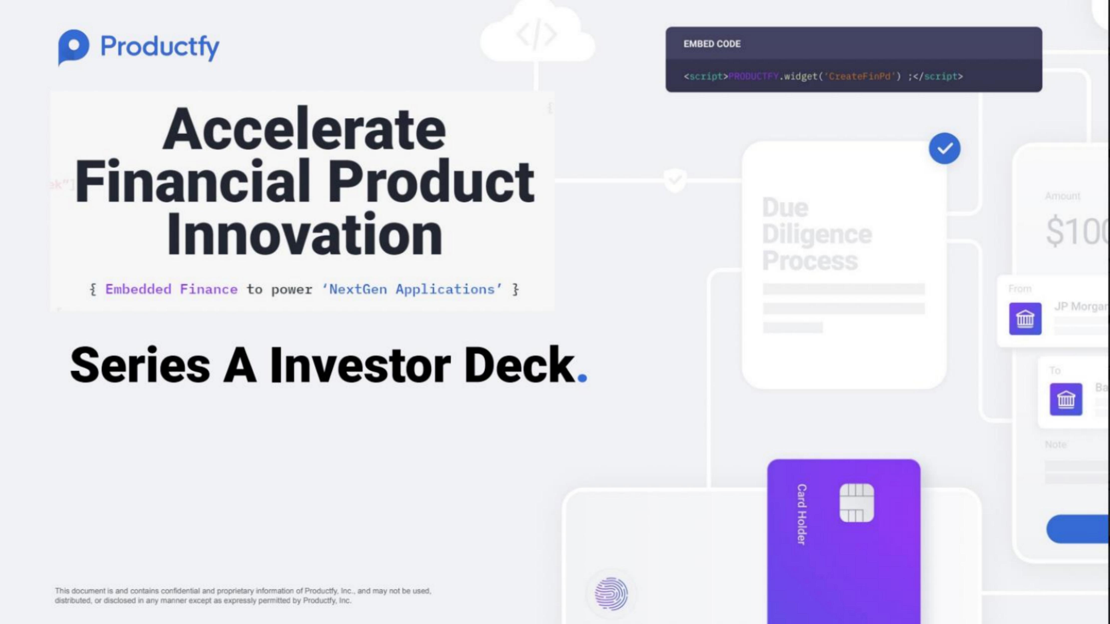 Productfy pitch deck cover