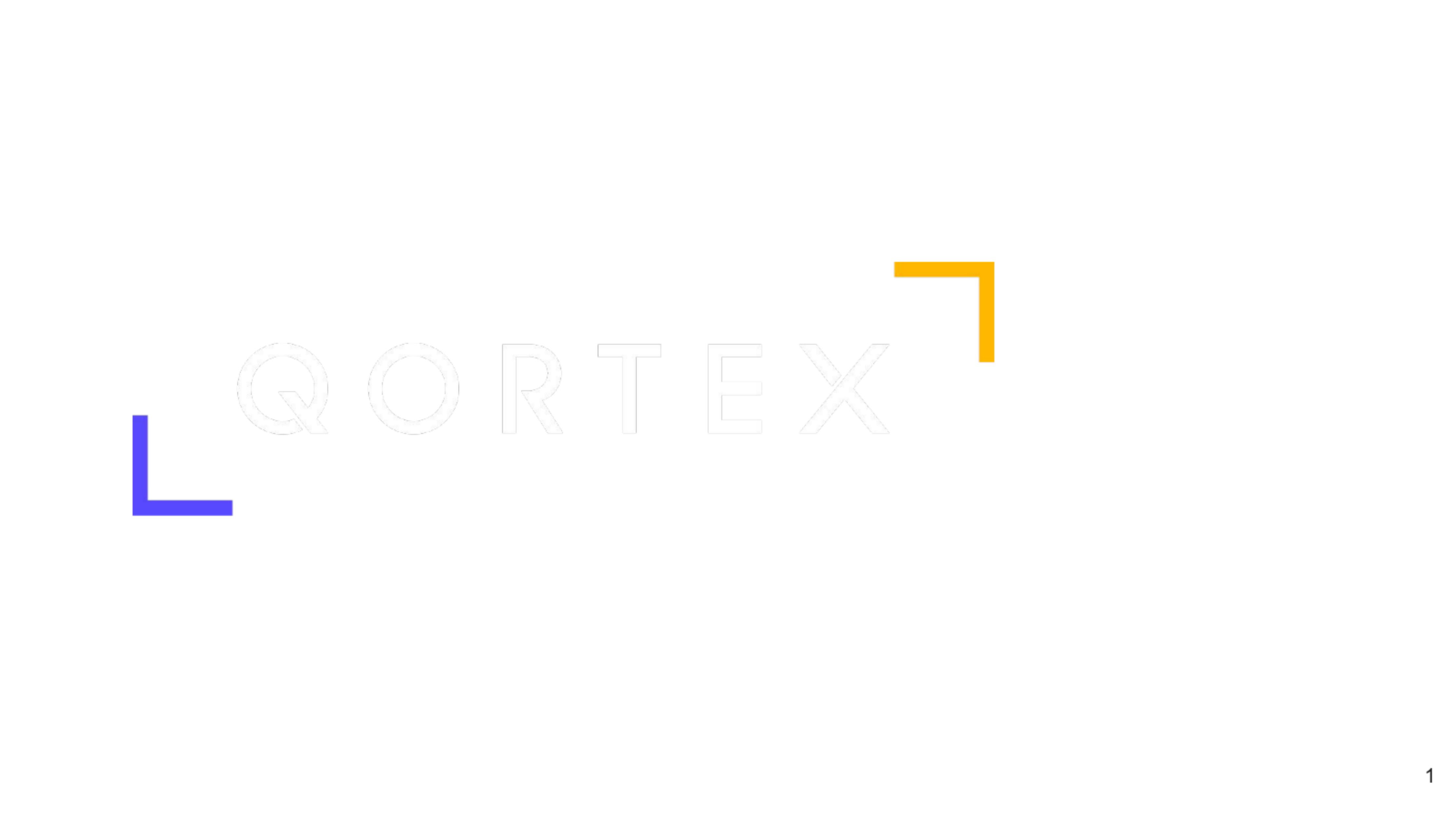 Qortex pitch deck cover