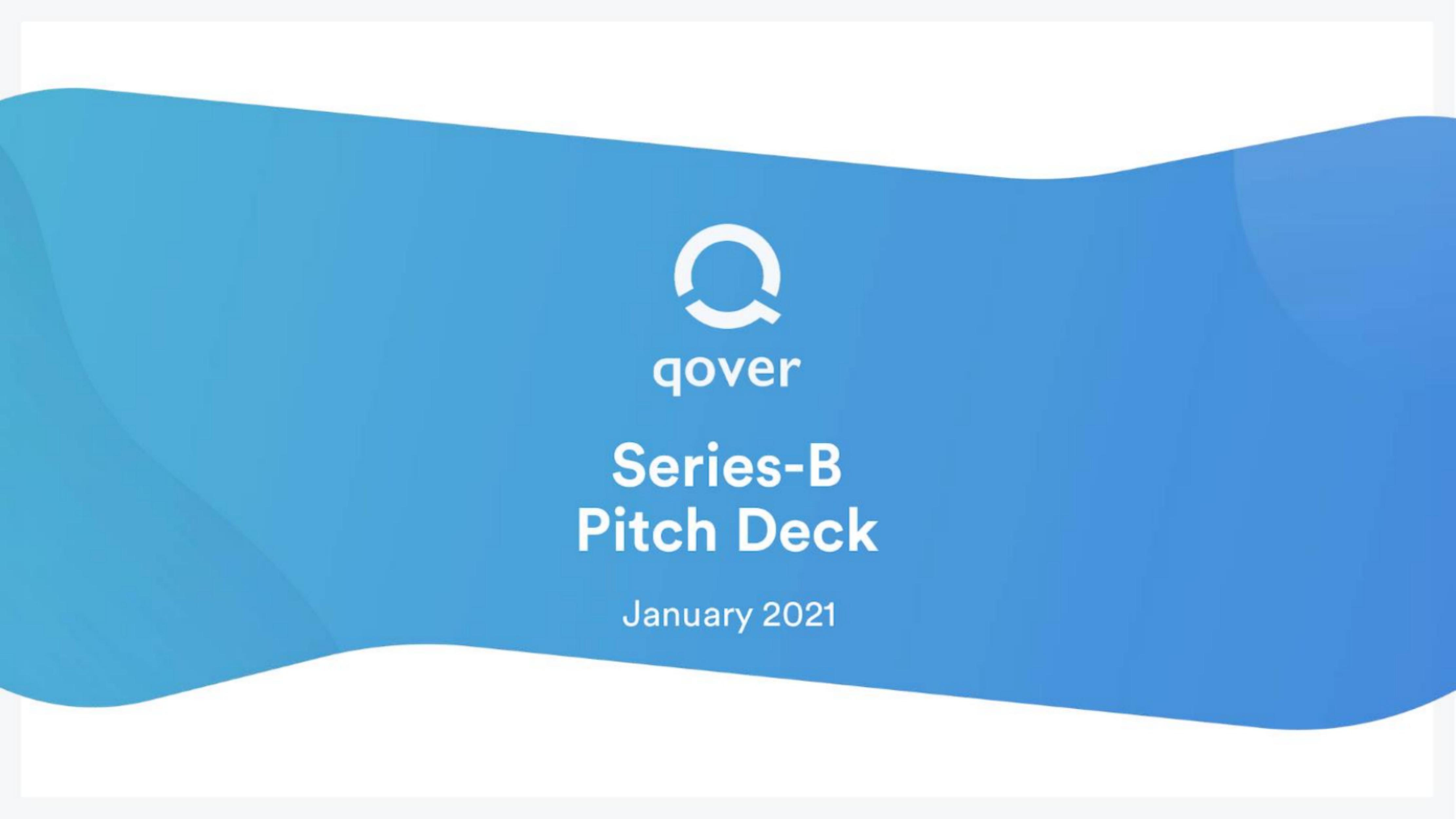 Qover pitch deck cover