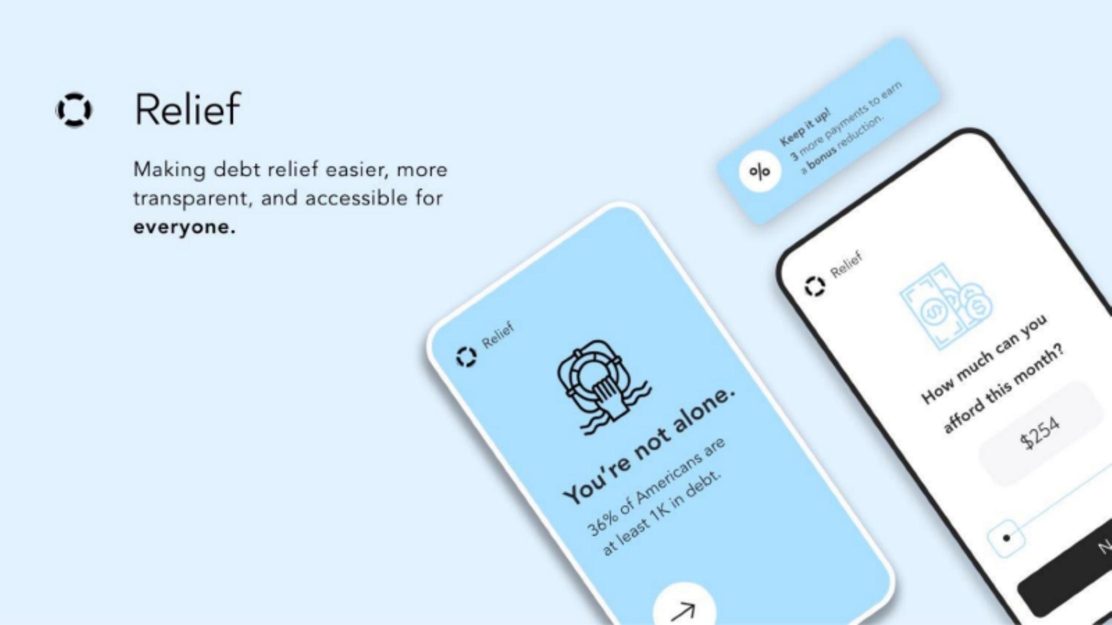 Relief pitch deck cover