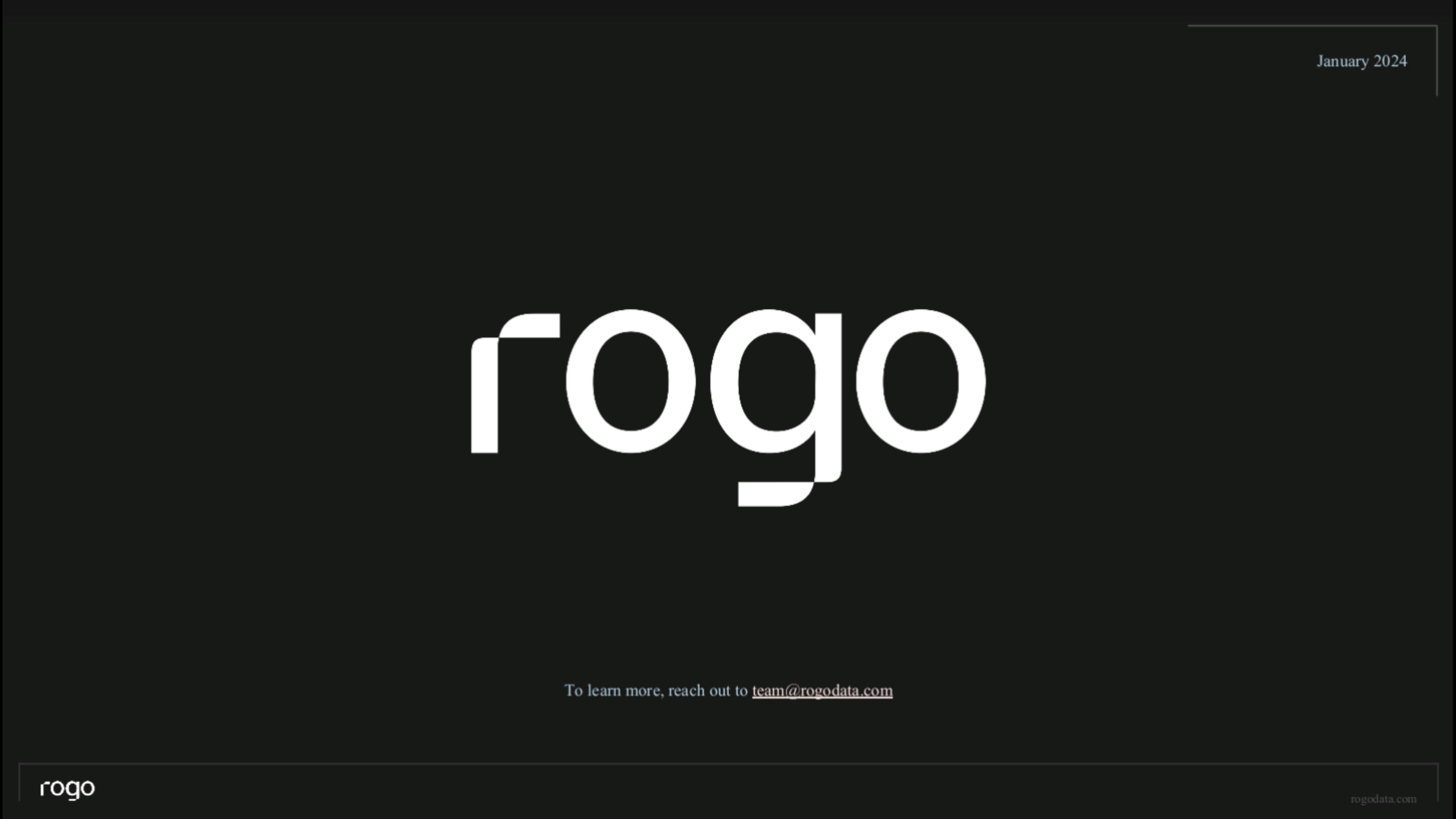 Rogo pitch deck cover