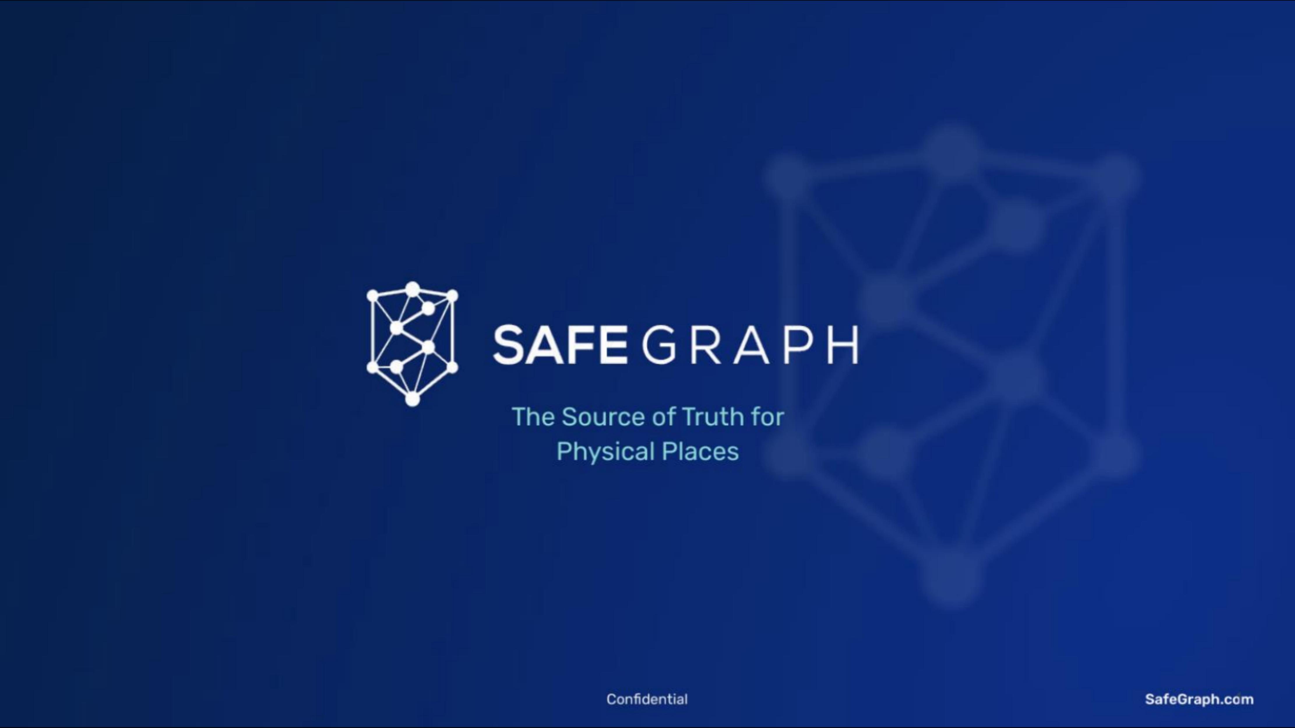 SafeGraph pitch deck cover
