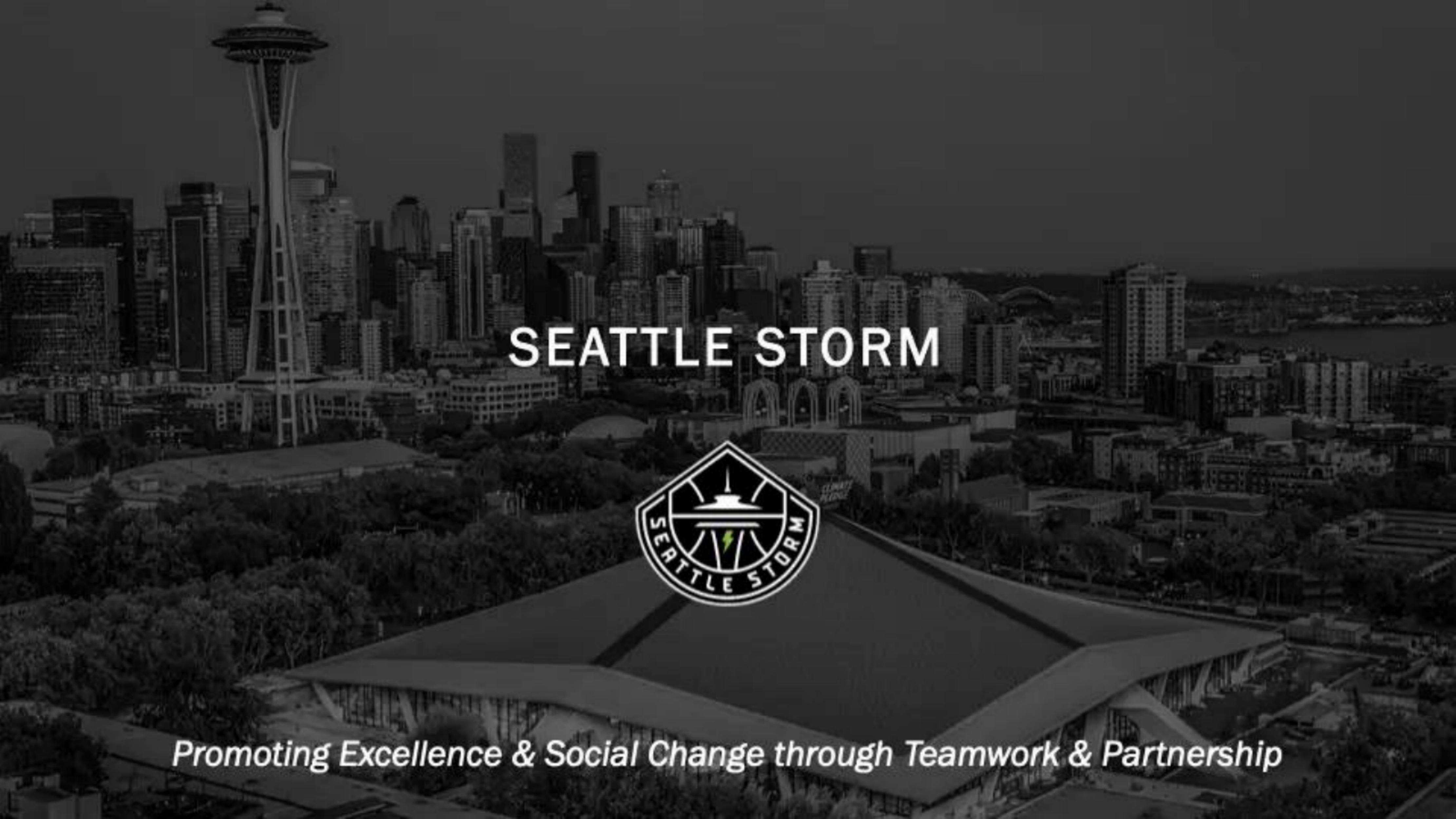 Seattle Storm pitch deck cover