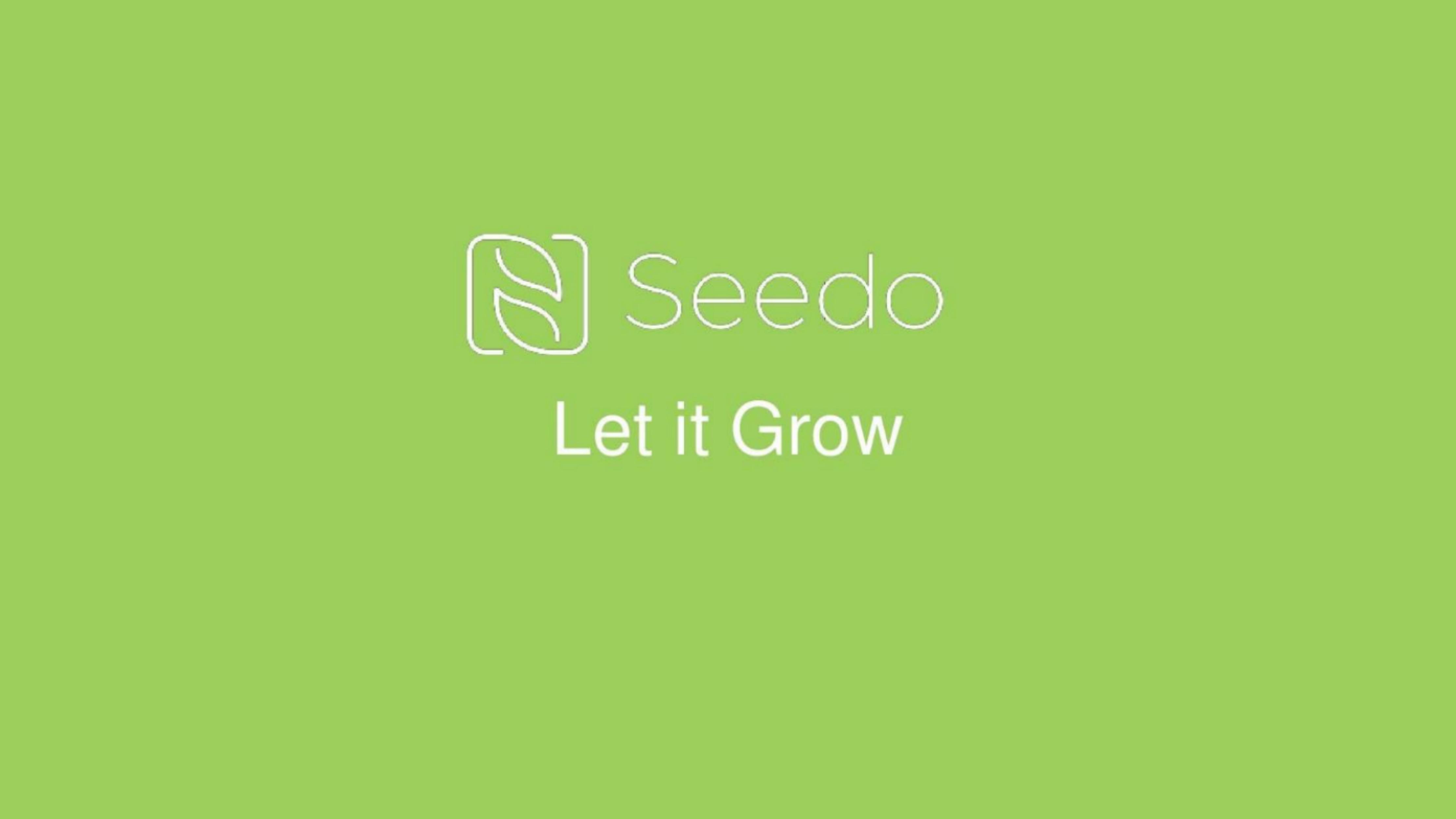 Seedo pitch deck cover