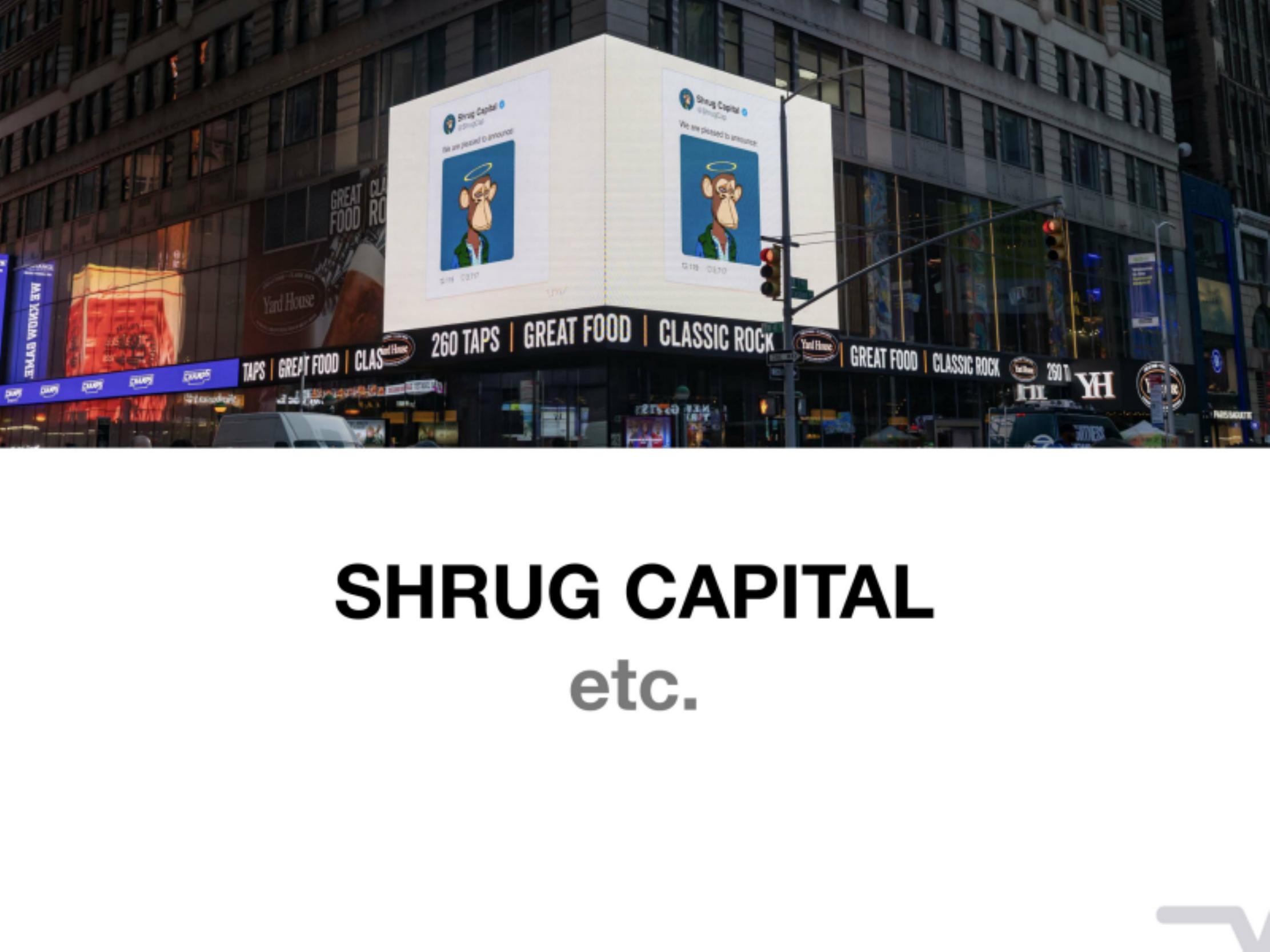 Shrug Capital IV pitch deck cover