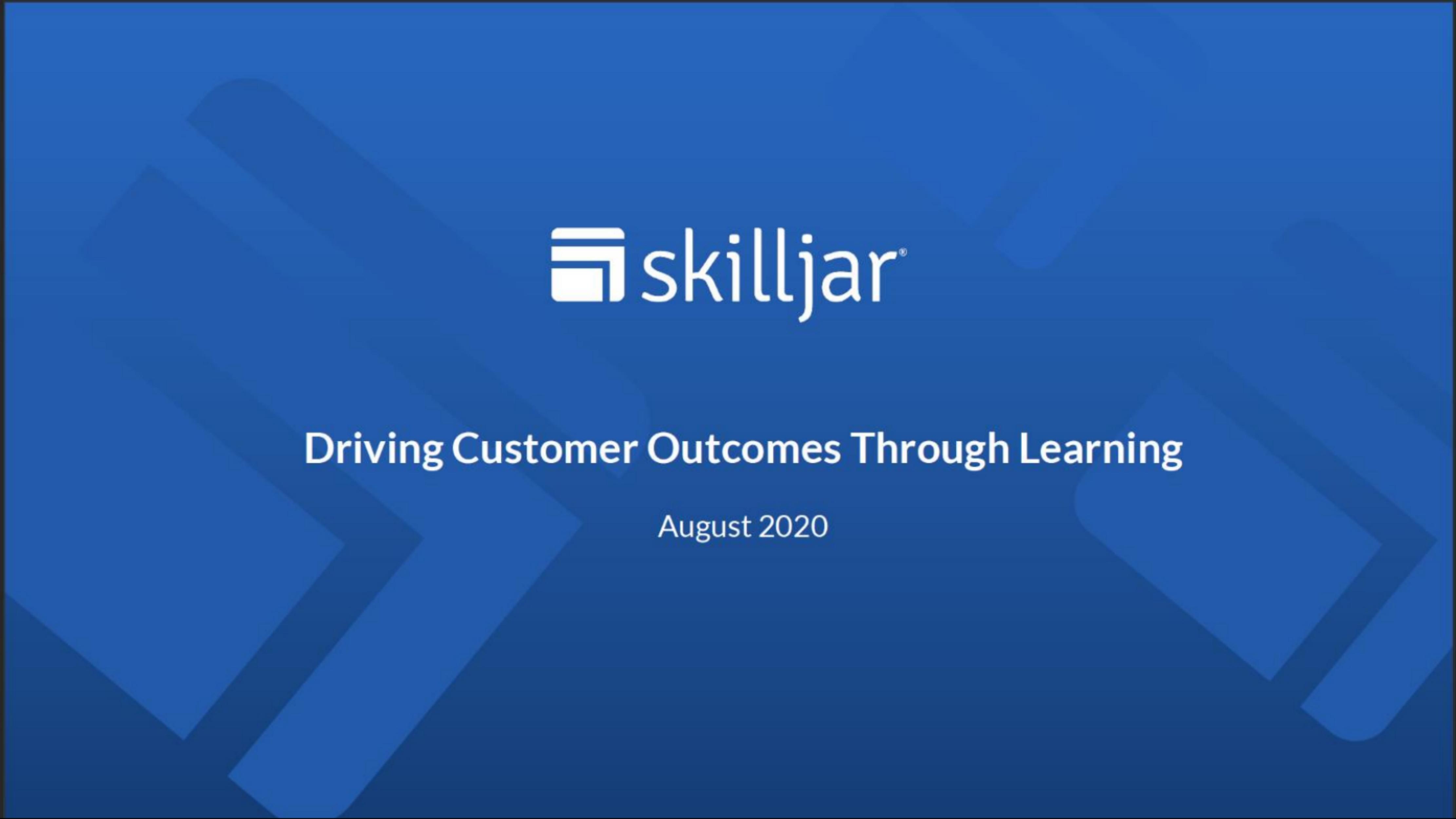 Skilljar pitch deck cover