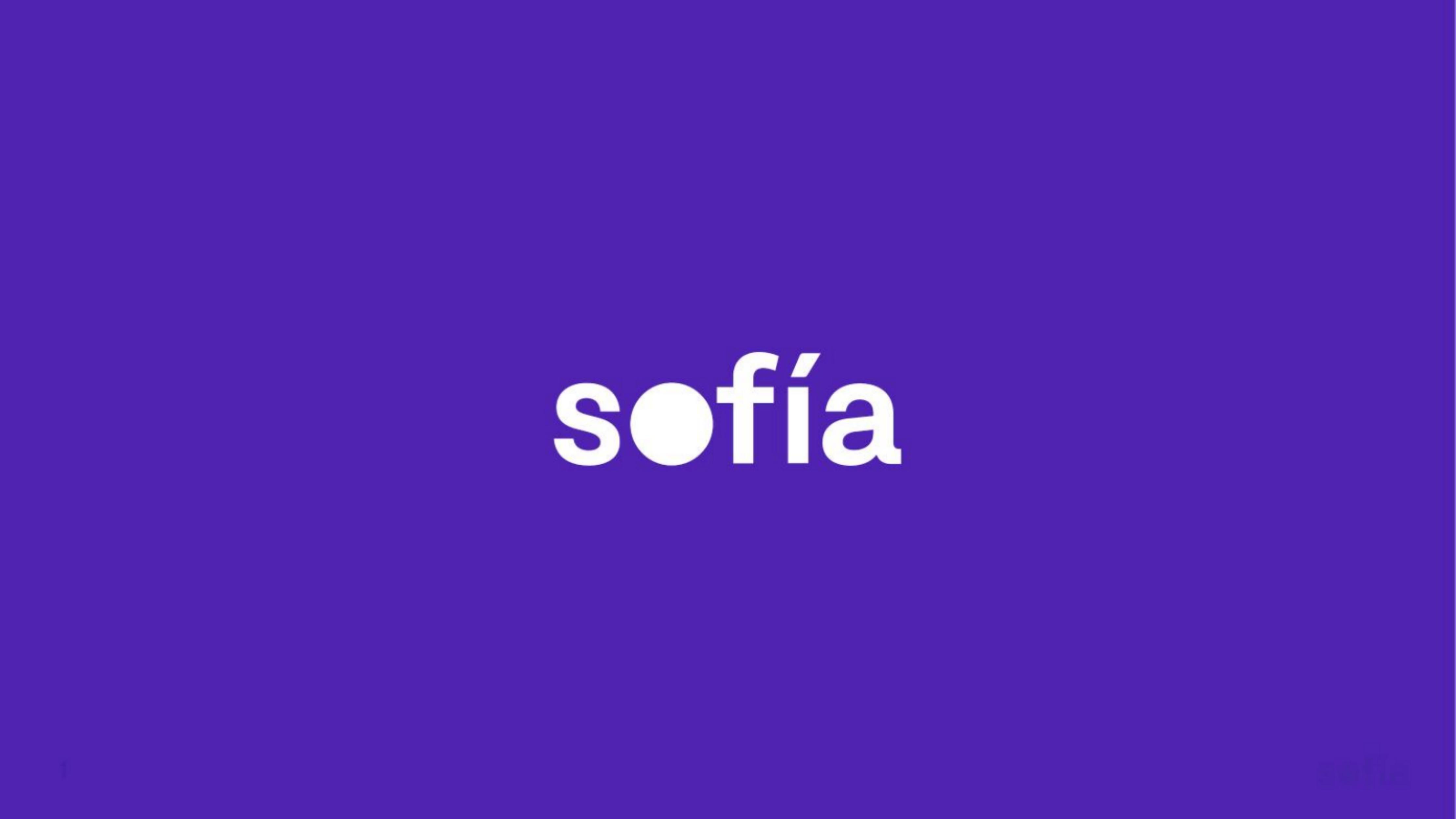 Sofia pitch deck cover