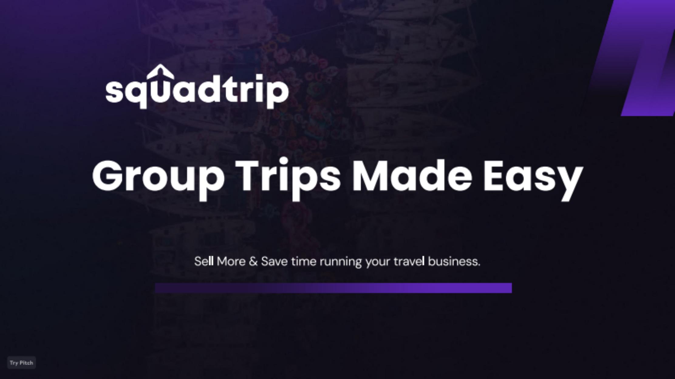 SquadTrip pitch deck cover