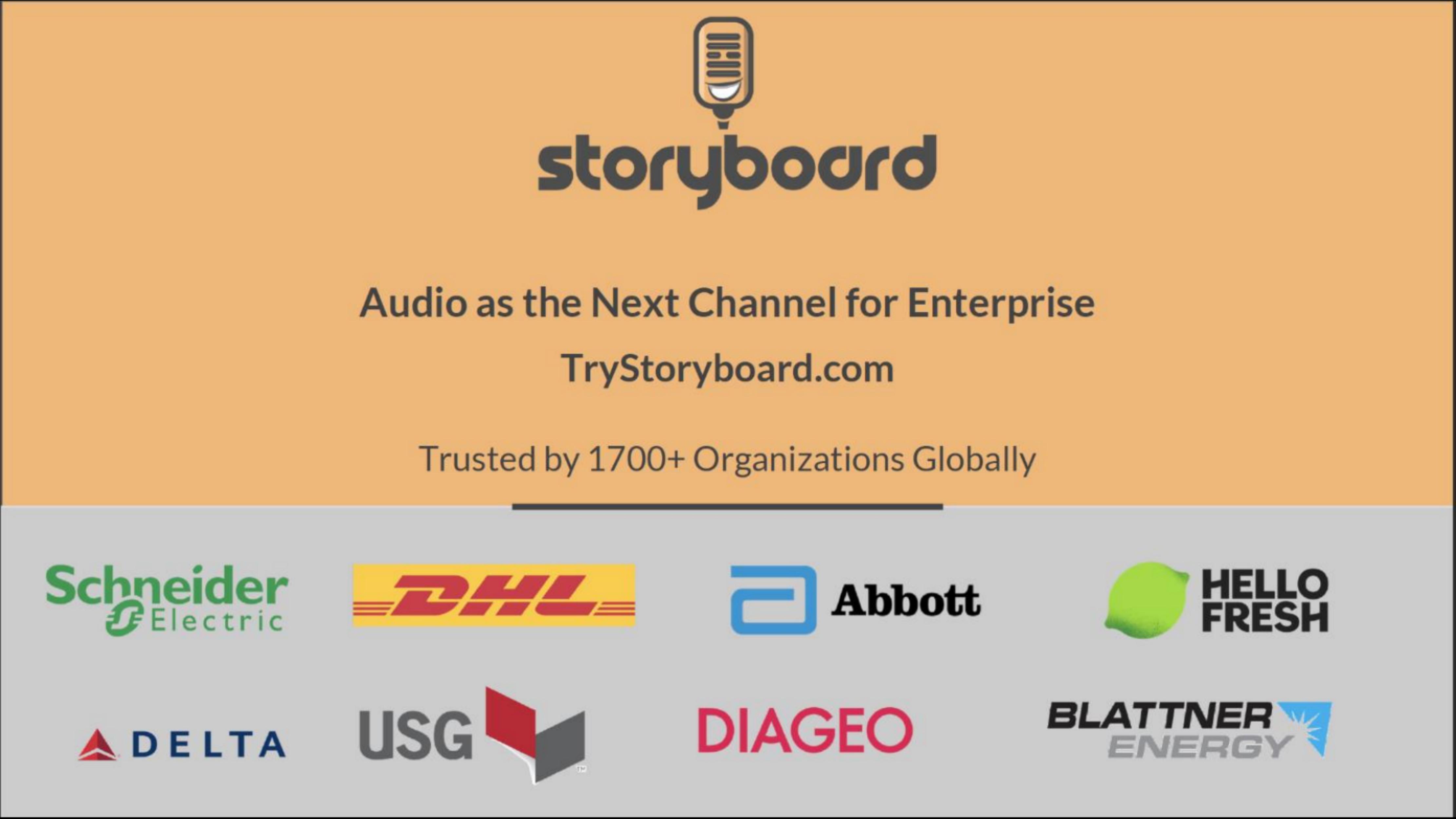 Storyboard pitch deck cover