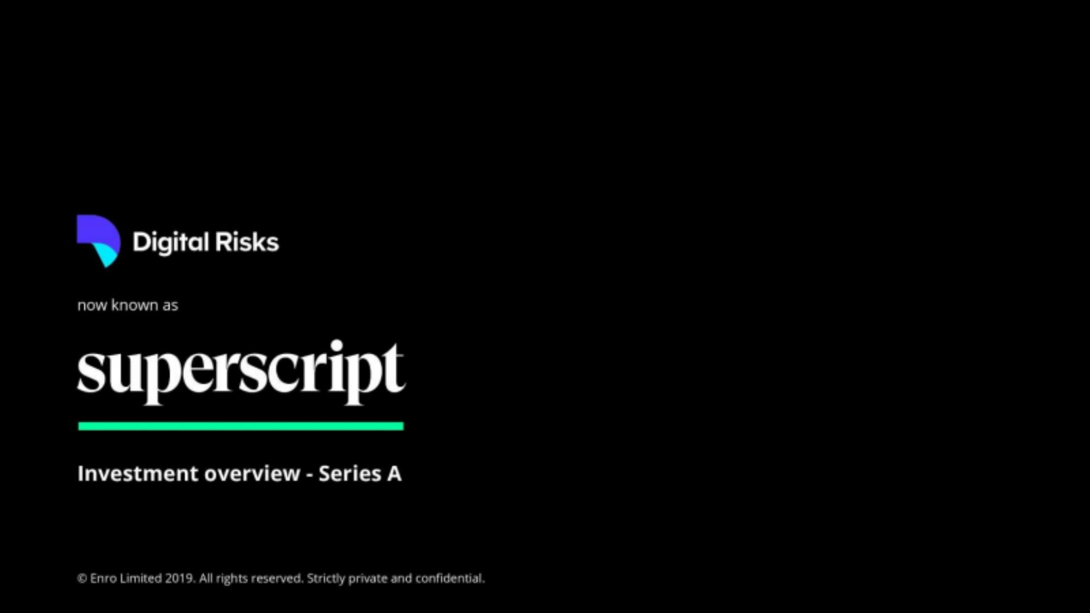 Superscript pitch deck cover