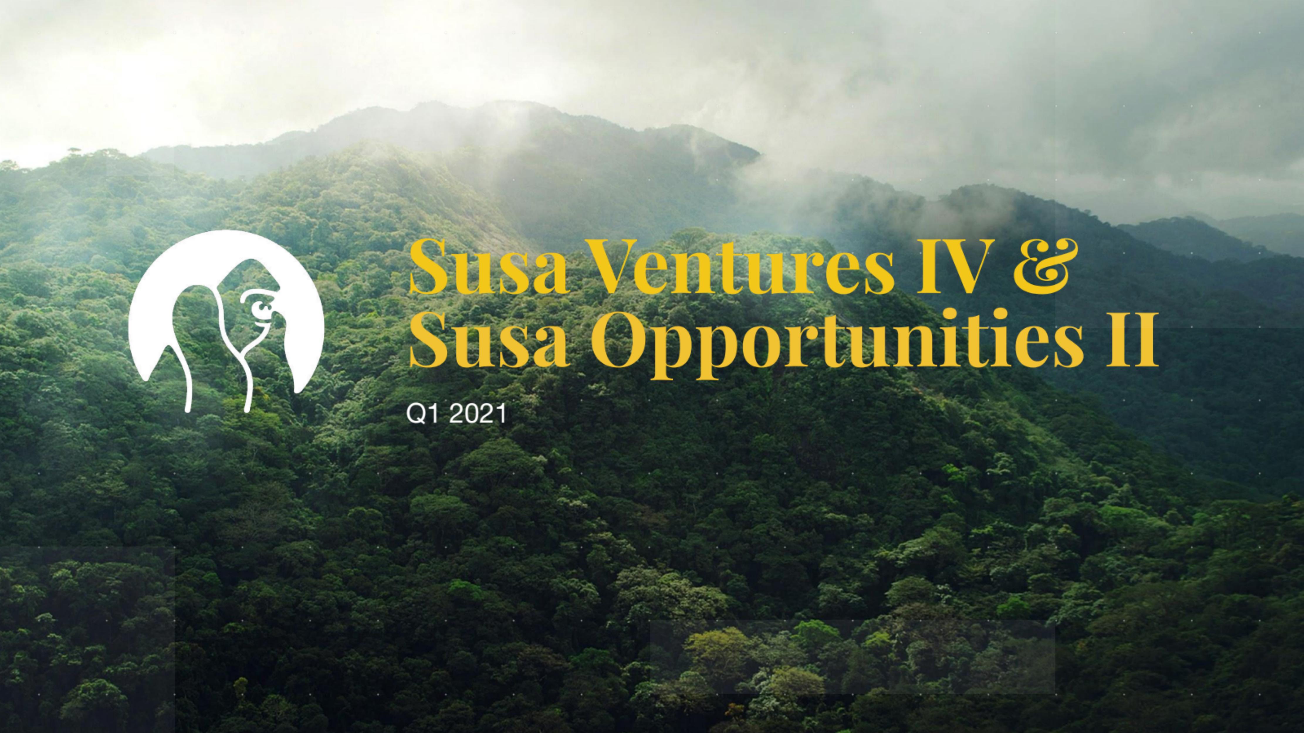 Susa Ventures IV pitch deck cover