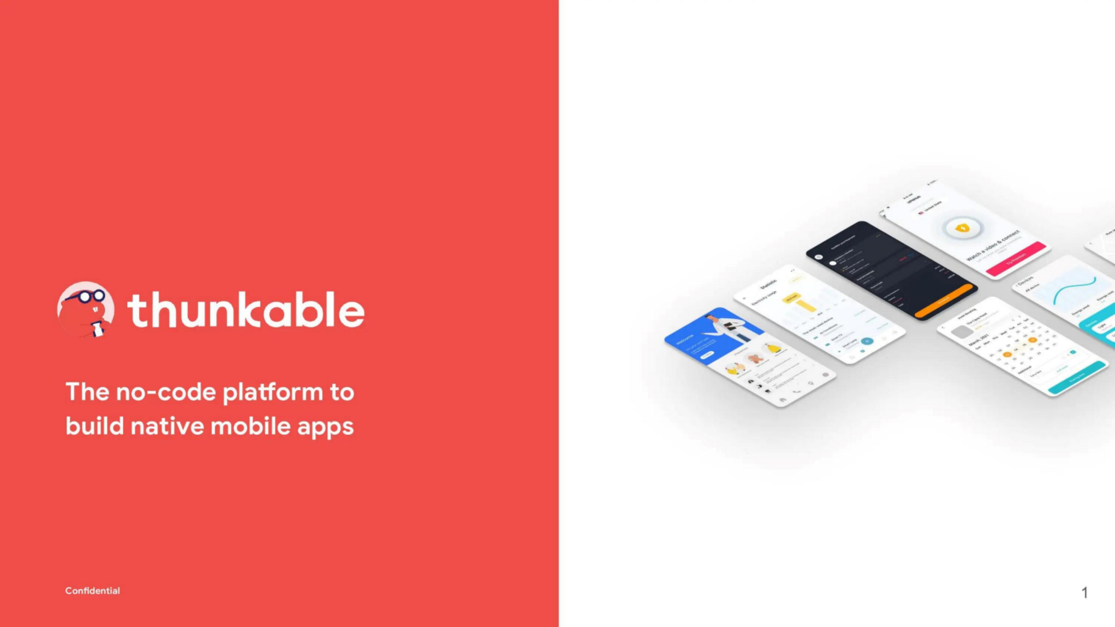 Thunkable pitch deck cover