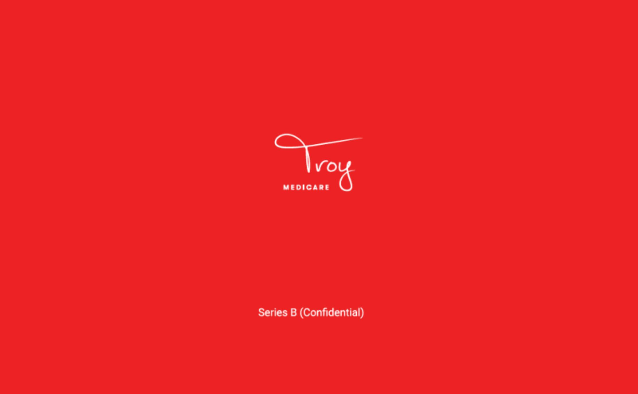 Troy Medicare pitch deck cover