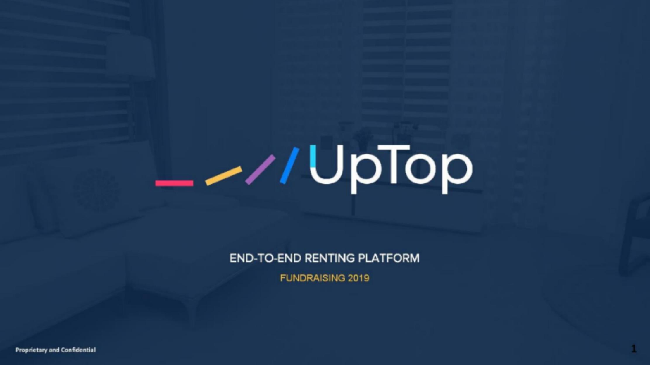 Uptop pitch deck cover