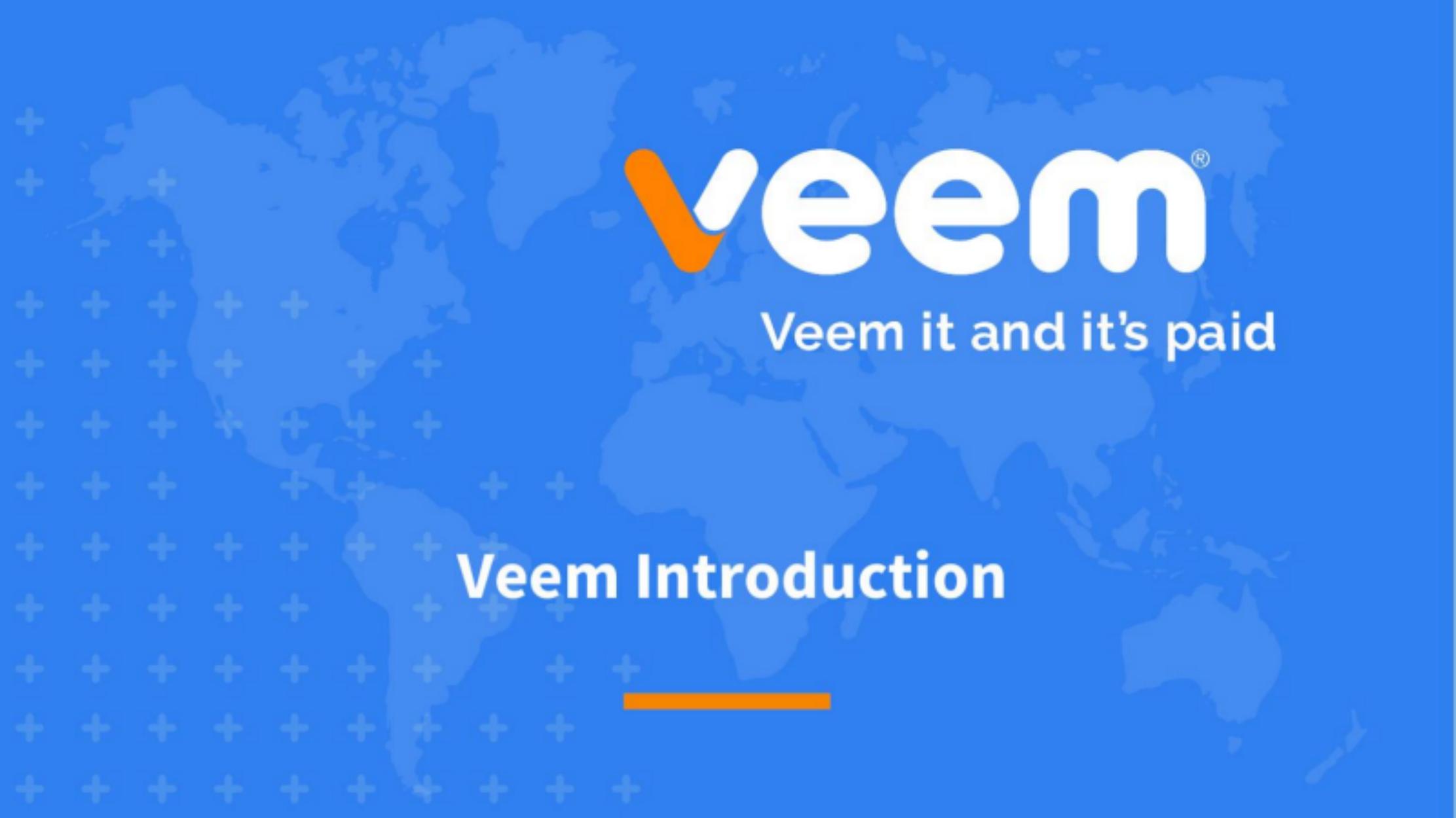 Veem pitch deck cover