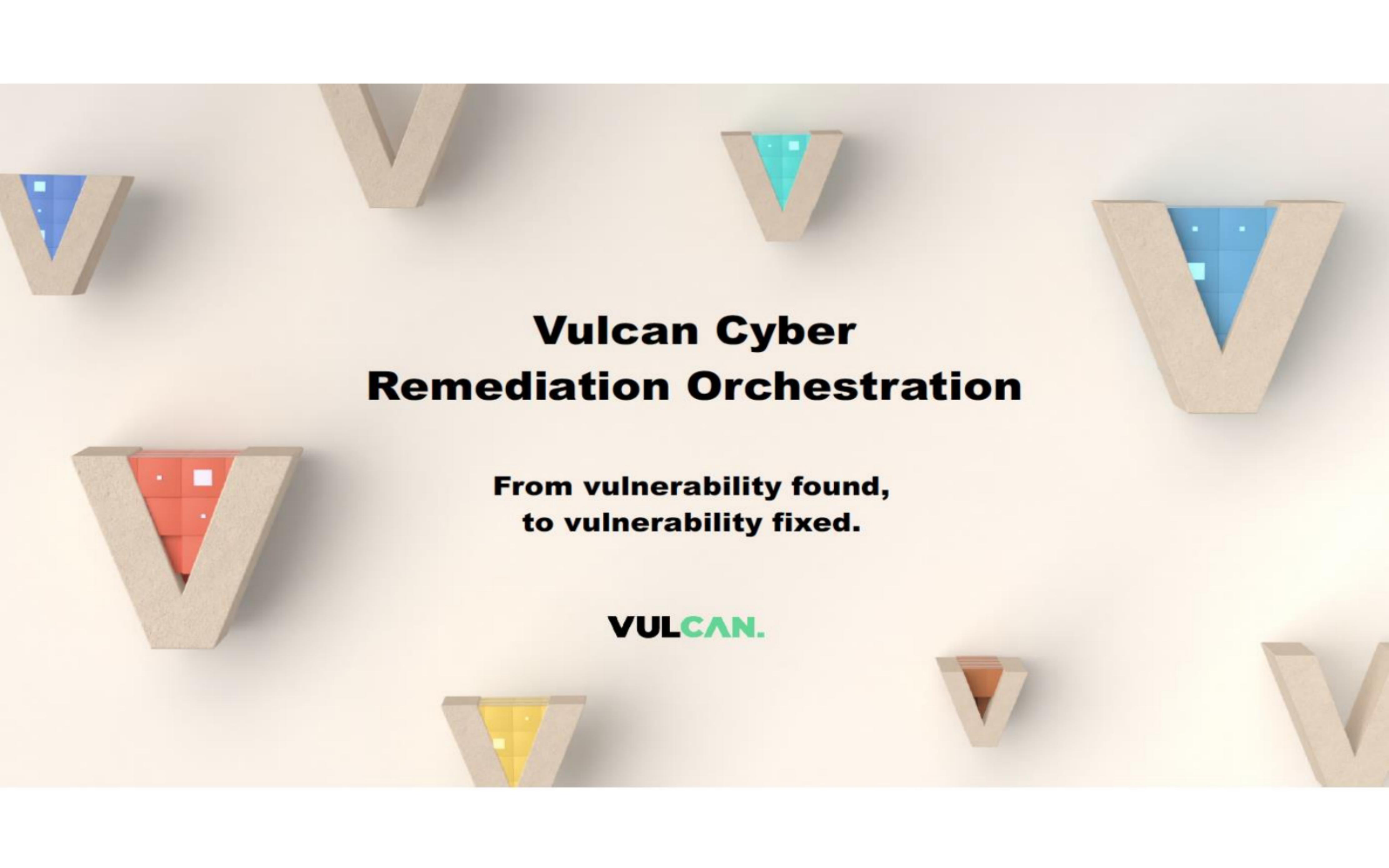 Vulcan Cyber pitch deck cover