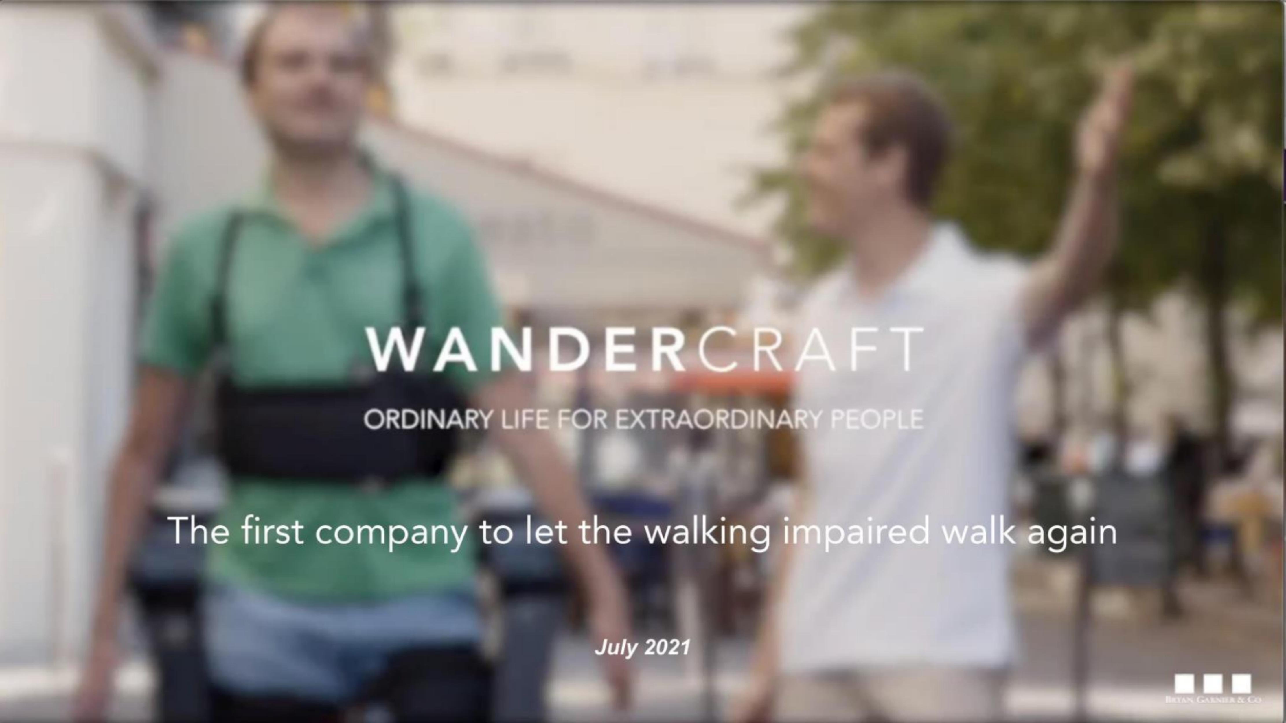 Wandercraft pitch deck cover