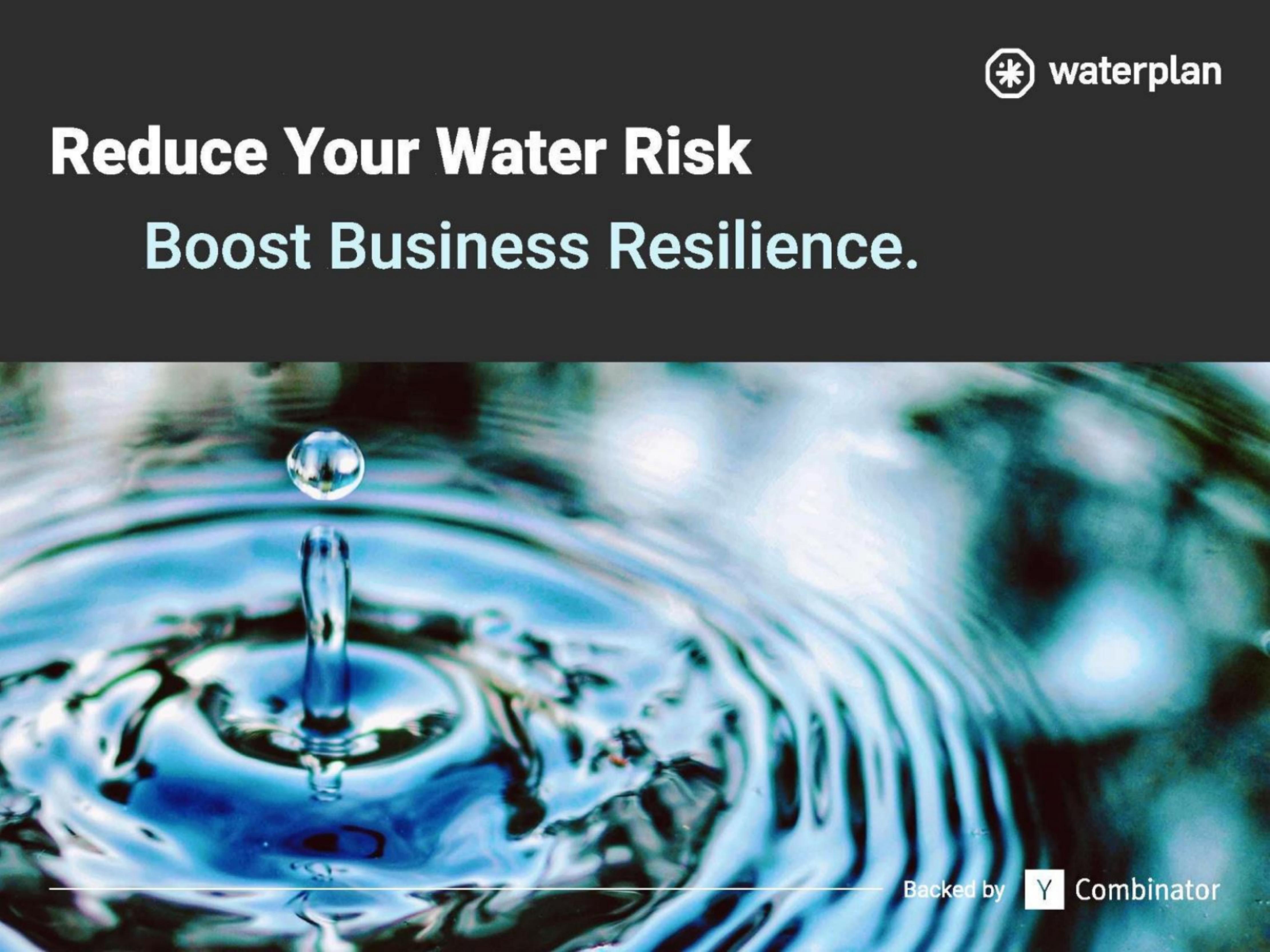 Waterplan pitch deck cover